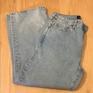 Abercrombie & Fitch Light Blue Baggy Jeans 33x30